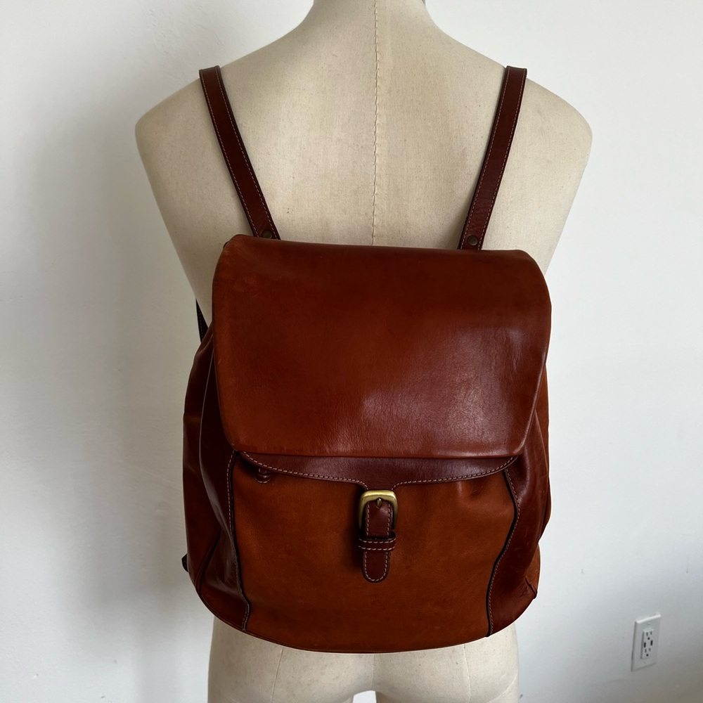 Bally Brown Soft Italian Leather Backpack